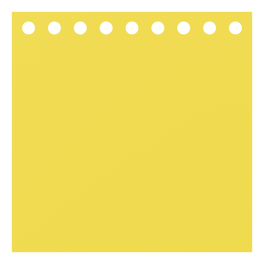 Üç boyutlu not defteri. Yapışkan bir not. 3B illüstrasyon.