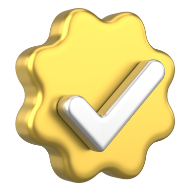 3 boyutlu onay kutusu. İşaretle. 3B illüstrasyon.