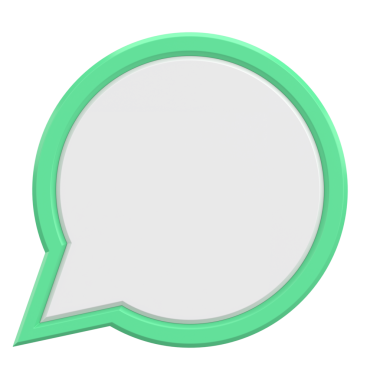 Boş Konuşma Balonu. 3B Görüntü.