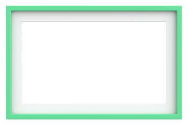 Resim çerçevesi. Manzara çerçevesi. 3B illüstrasyon.