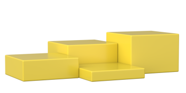 3D Ürün Podyum Tasarımı. 3B illüstrasyon.