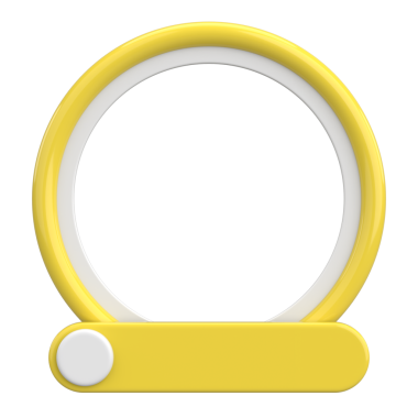 Sosyal medya için profil çerçevesi. 3B illüstrasyon.