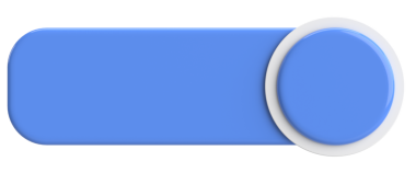 Üç boyutlu düğme. Boş tuş. 3B illüstrasyon.