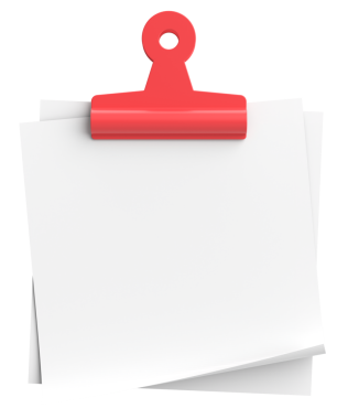 Yapışkan bir not. Üç boyutlu not kağıdı. 3B illüstrasyon.