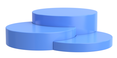 Ürün sergisi. Ürün podyumu. 3B illüstrasyon.