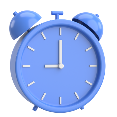 Üç boyutlu çalar saat. 3B illüstrasyon.