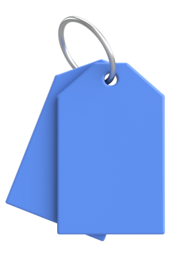 Fiyat etiketi Fiyat etiketi 3B illüstrasyon.