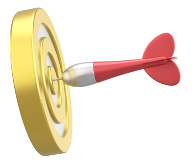 Üç boyutlu başarı simgesi. 3B illüstrasyon.