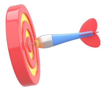 Üç boyutlu başarı simgesi. 3B illüstrasyon.