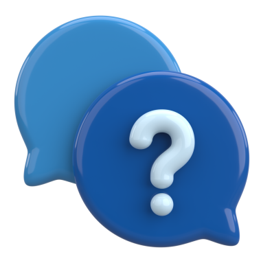 Soru işareti işareti. 3B illüstrasyon.