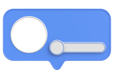 Profil kutusu. Sosyal medya profili. 3B illüstrasyon.