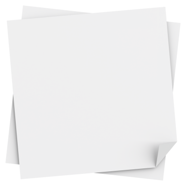 Üç boyutlu not defteri. Yapışkan bir not. 3B illüstrasyon.