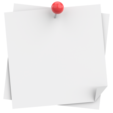 Üç boyutlu not defteri. Yapışkan bir not. 3B illüstrasyon.