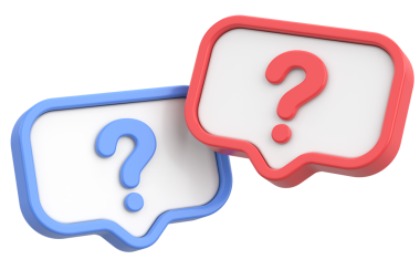 Soru işareti işareti. 3B illüstrasyon.