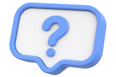 Soru işareti işareti. 3B illüstrasyon.