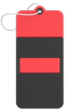 Kara Cuma etiketi. Satış afişi. 3B illüstrasyon.