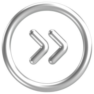 Sonraki düğme. Devam et düğmesi. 3B illüstrasyon.