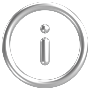 Bilgi simgesi. Bilgi düğmesi. 3B illüstrasyon.