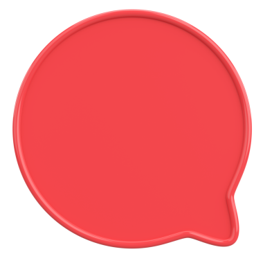 Konuşma balonu. Mesaj kutusu. 3B illüstrasyon.