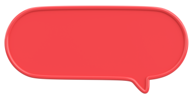 Konuşma balonu. Mesaj kutusu. 3B illüstrasyon.