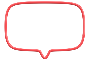 Konuşma balonu. Mesaj kutusu. 3B illüstrasyon.