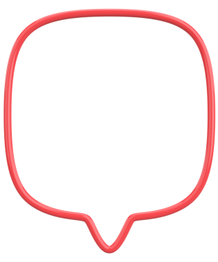 Konuşma balonu. Mesaj kutusu. 3B illüstrasyon.