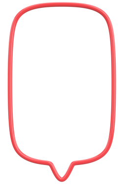 Konuşma balonu. Mesaj kutusu. 3B illüstrasyon.