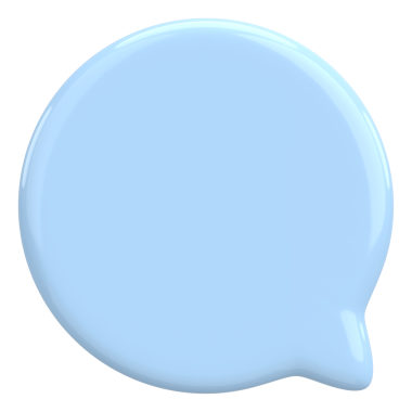 Konuşma balonu. Mesaj kutusu. 3B illüstrasyon.