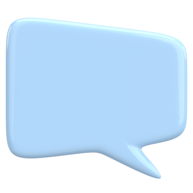 Konuşma balonu. Mesaj kutusu. 3B illüstrasyon.