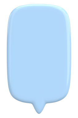 Konuşma balonu. Mesaj kutusu. 3B illüstrasyon.