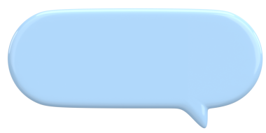 Konuşma balonu. Mesaj kutusu. 3B illüstrasyon.