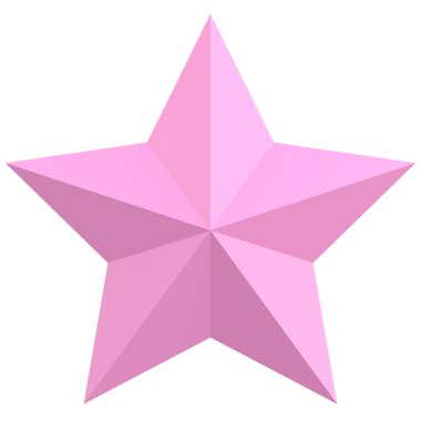 Üç boyutlu yıldız. Yıldız şeklinde. 3B illüstrasyon.