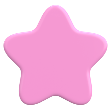 Üç boyutlu yıldız. Yıldız şeklinde. 3B illüstrasyon.