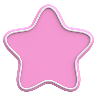 Yıldız Şekli Fiyat Etiketi. 3B illüstrasyon.