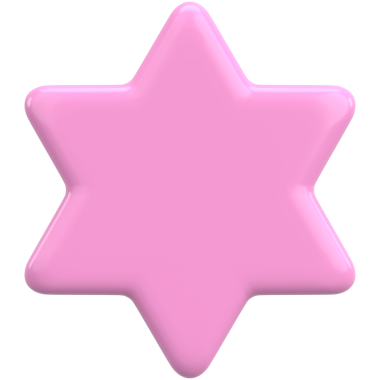 Üç boyutlu yıldız. Yıldız şeklinde. 3B illüstrasyon.