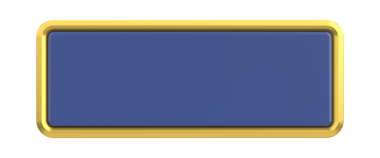 Lüks düğmesi. Boş tuş. 3B illüstrasyon.