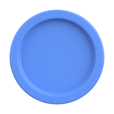 Üç boyutlu düğme. Boş tuş. 3B illüstrasyon.