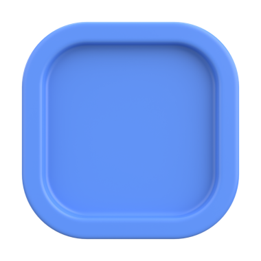 Üç boyutlu düğme. Boş tuş. 3B illüstrasyon.