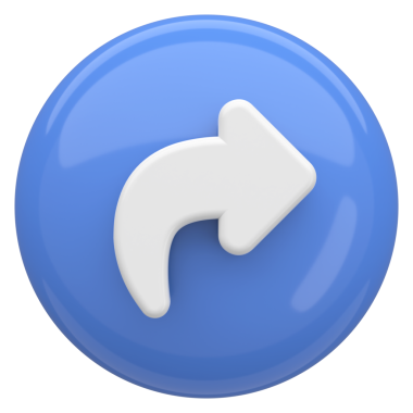 Paylaş düğmesi. Simgeyi paylaş. 3B illüstrasyon.