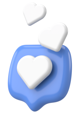 Düğme gibi. İkon gibi. 3B illüstrasyon.