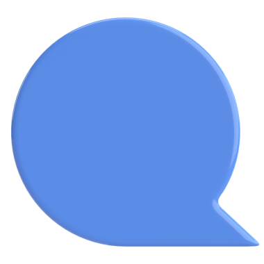 Konuşma balonu. Sohbet balonu. 3B illüstrasyon.