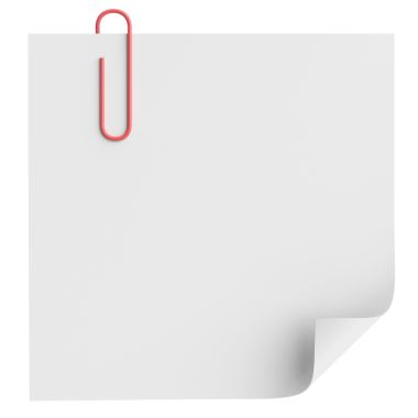 Üç boyutlu not kağıdı. Yapışkan bir not. 3B illüstrasyon.