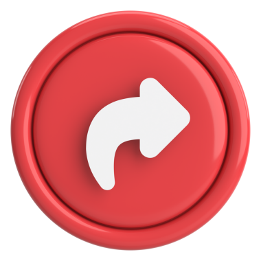 Paylaş düğmesi. Simgeyi paylaş. 3B illüstrasyon.