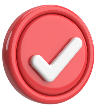 3 boyutlu onay kutusu. İşaretle. 3B illüstrasyon.