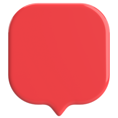 Konuşma balonu. Sohbet balonu. 3B illüstrasyon.