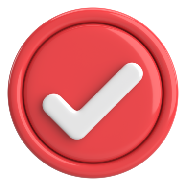 3 boyutlu onay kutusu. İşaretle. 3B illüstrasyon.