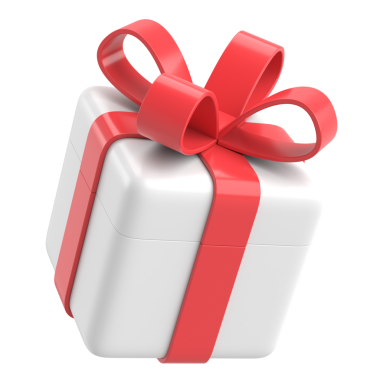 Üç boyutlu hediye kutusu. 3B illüstrasyon.