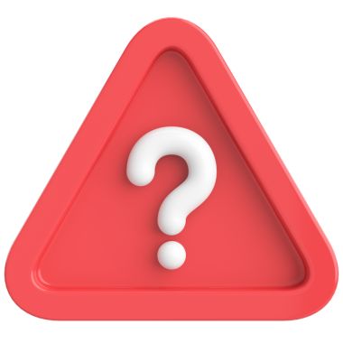 Soru işareti işareti. 3B illüstrasyon.