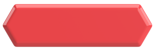 Üç boyutlu düğme. Boş tuş. 3B illüstrasyon.