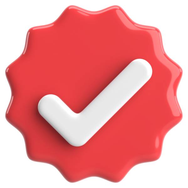 3 boyutlu onay kutusu. İşaretle. 3B illüstrasyon.